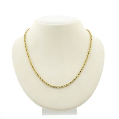 Image 1 of Gold twisted necklace | 43 cm