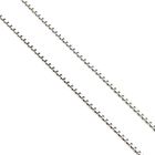 Image 4 of White Gold Venetian Box Chain Necklace