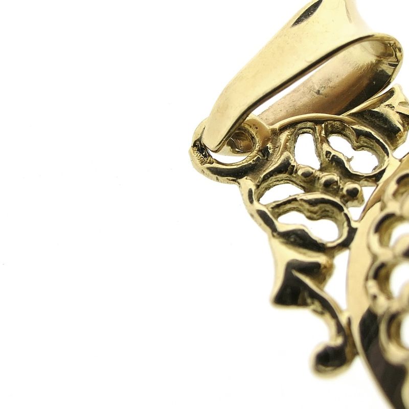 Image 6 of Vintage gold pendant with garnet