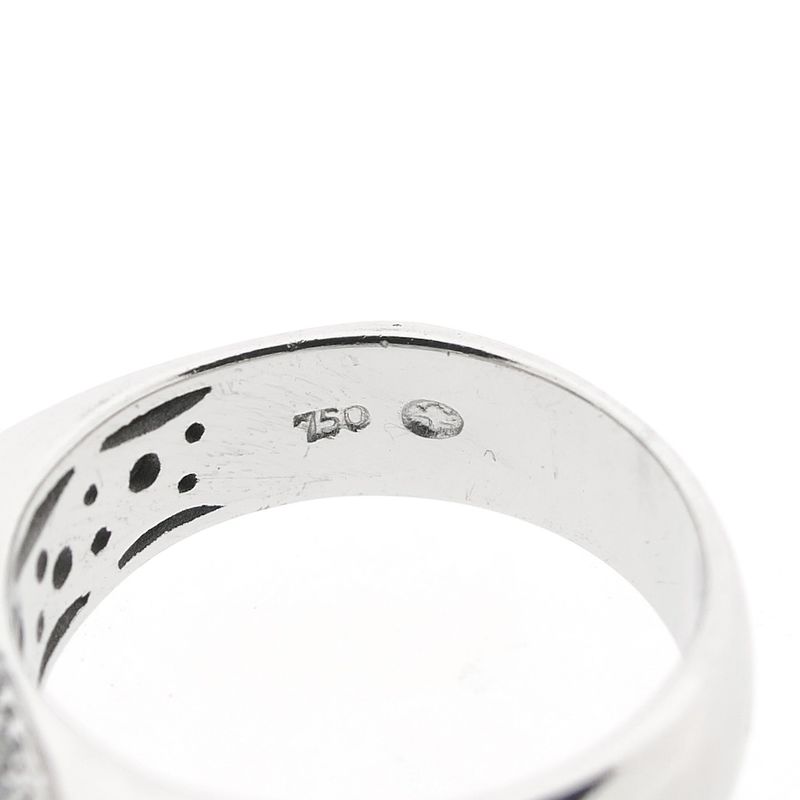 Image 6 of 18-karat white gold pavé ring set with 0.20 ct diamond