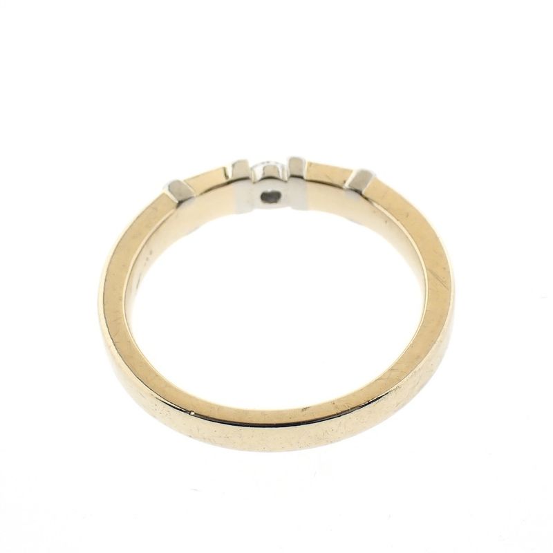 Image 8 of Two-tone gold ring with diamond