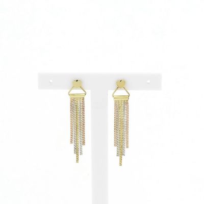 Image 1 of Ticolor gold earrings