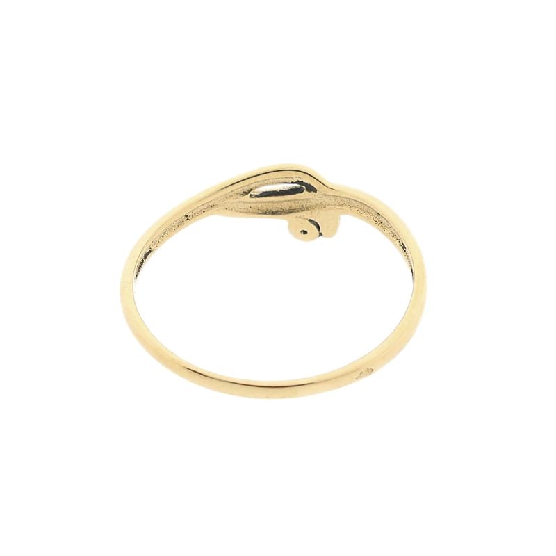Image 6 of Gold ring with diamond; 0.01 ct.