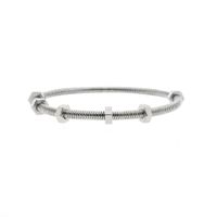 18 ct. White gold Ecrou de Cartier bracelet; Cartier | Ø 67mm