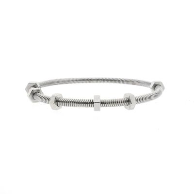 Image 1 of 18 ct. White gold Ecrou de Cartier bracelet; Cartier | Ø 67mm