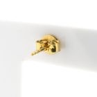 Image 5 of Gold solitaire stud earrings with diamonds; 0.12 ct.