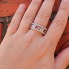 Image 4 of GUCCI white gold ring with 0.36 ct. diamonds