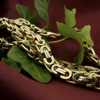 Two-tone flat gold king chain | 66.5 cm (2nd payment IN3) Image 2 of Two-tone flat gold king chain | 66.5 cm (2nd payment IN3)