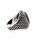 Image 5 of Silver signet ring with onyx