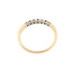 Image 6 of Gold ring with sapphire and diamond; 0.12 ct. | Diamonde