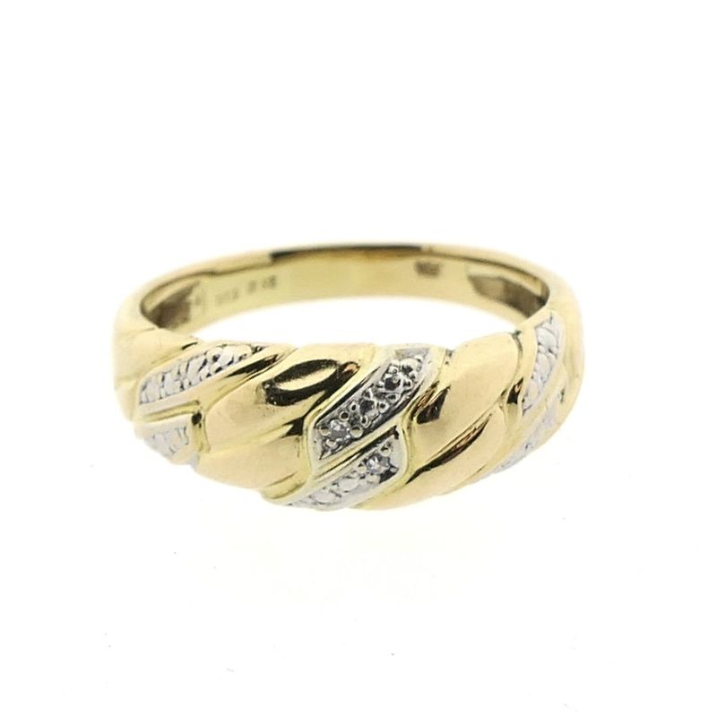 Image 3 of Gold ring with diamond | 0.01 ct.