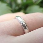 Image 2 of Silver ring with facets