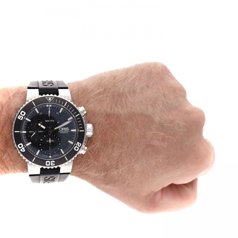 Image 15 of Oris Aquis Chronograph 01 774 7655 4154-07; Automatic Men's Watch