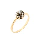 Image 1 of Gold Ring with Zirconia; 14 Karat; Size 16