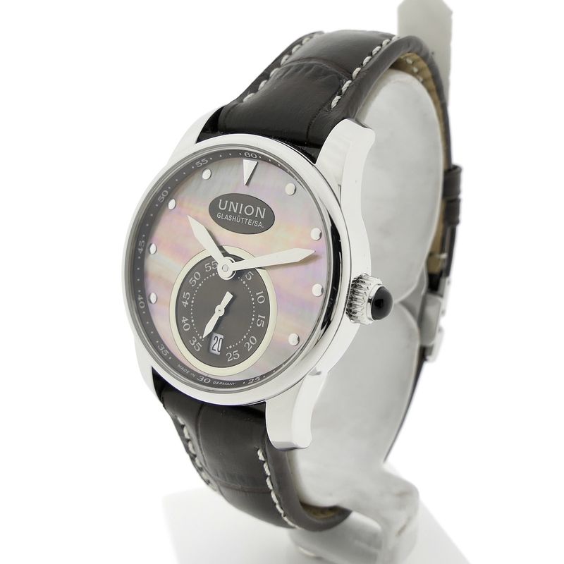 Image 5 of Union Glashütte Seris; Automatic watch with mother-of-pearl dial