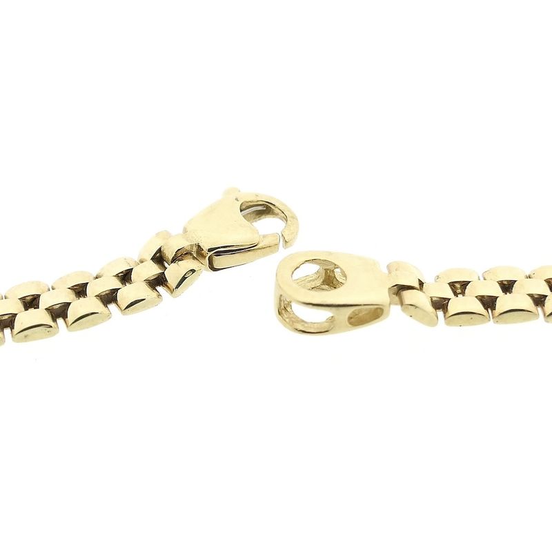 Image 5 of Two-tone gold panther link necklace