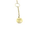 Image 9 of Gold necklace with a fixed diamond pendant; 0.03 ct. | 42 cm