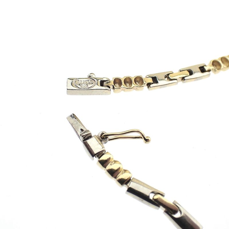 Image 6 of Two-tone gold fantasy link bracelet | 20 cm