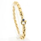 Image 1 of Golden Cardano Link Bracelet with Sapphire