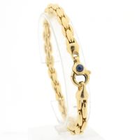 Golden Cardano Link Bracelet with Sapphire
