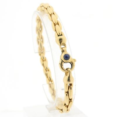 Image 1 of Golden Cardano Link Bracelet with Sapphire