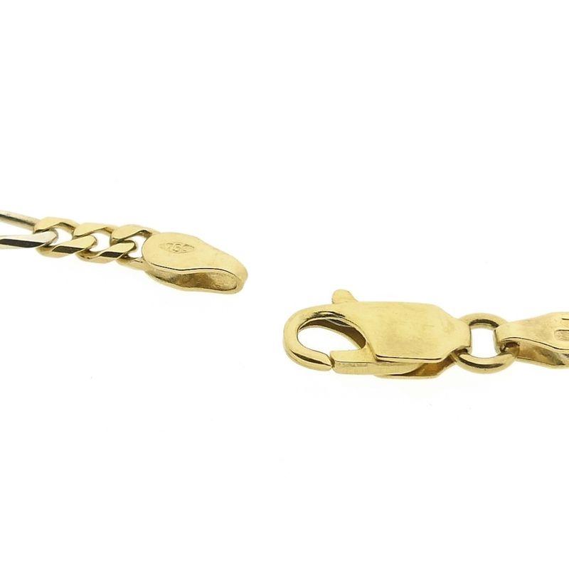 Image 4 of Two-tone gold Figaro link chain