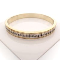 Gold slave bracelet with diamond 3.00 ct.