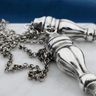 Image 2 of Antique Silver Necklace with Knitting Needle Caps