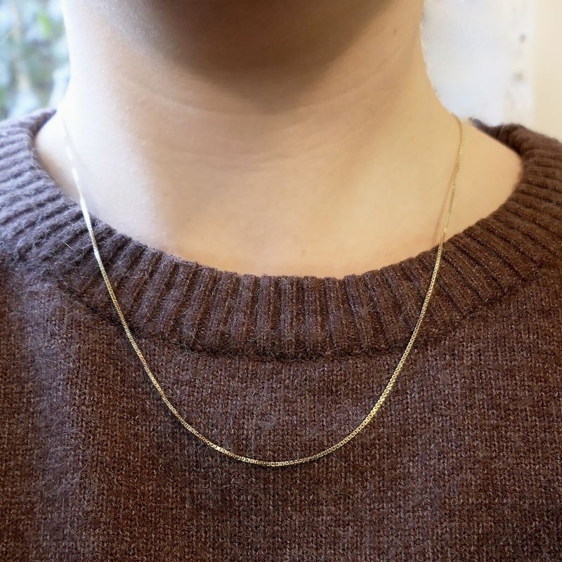 Image 7 of Golden Venetian link chain | 50 cm