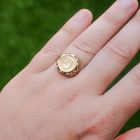 Image 4 of Gold ring with coin | Emperor Maximilian