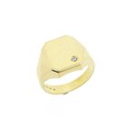 Image 1 of Vintage gold signet ring with zirconia | Men