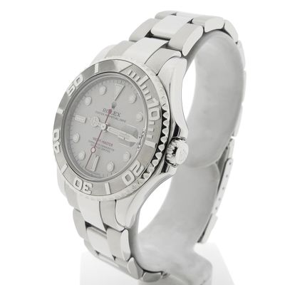 Image 2 of Rolex Yachtmaster 168622; Unisex watch with platinum bezel/dial