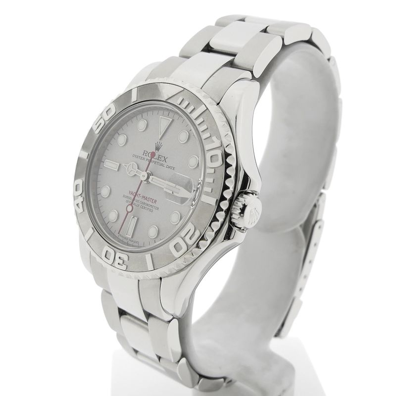 Image 2 of Rolex Yachtmaster 168622; Unisex watch with platinum bezel/dial