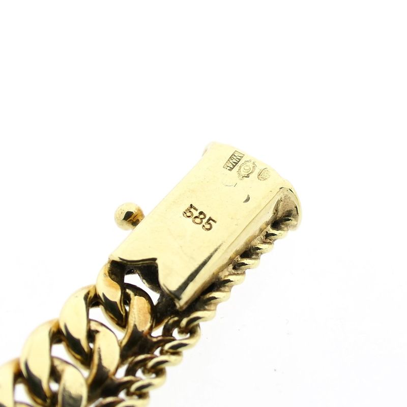 Afbeelding 5 van Gouden dubbele gourmetschakel ketting