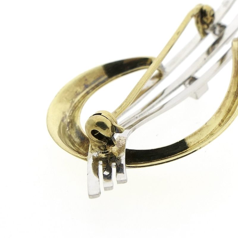Image 5 of Two-tone fantasy brooch with diamond