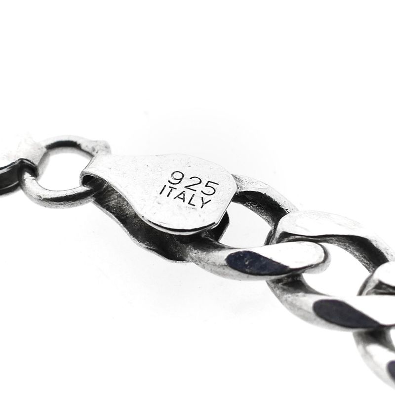 Image 5 of Silver Robust Flat Gourmet Link Necklace