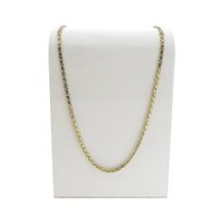 Two-tone gold flat king chain; Exclusive | 64 cm