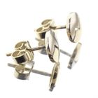 Image 3 of Two-tone gold stud earrings