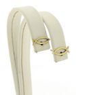 Image 3 of Golden stud earrings of an Ichthus fish