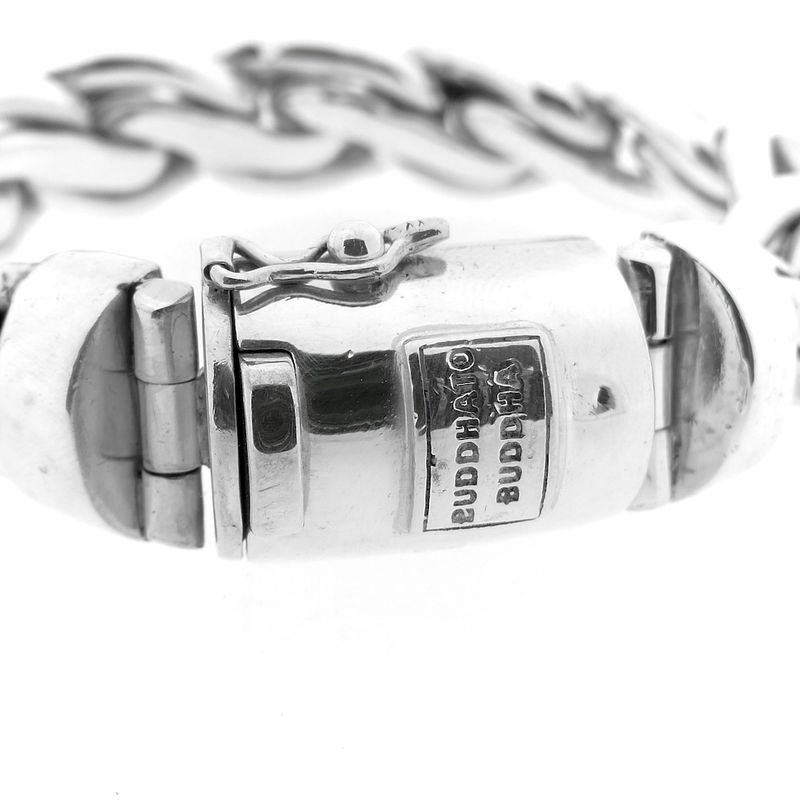 Image 3 of Silver Buddha to Buddha bracelet; Kadek | 22 cm