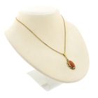 Image 4 of Gold pendant with red coral | Vintage