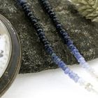 Image 10 of Multi-colored sapphire bead necklace with gold clasp