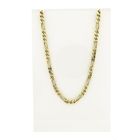 Image 4 of Gold Figaro link chain | 51 cm