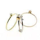 Image 4 of Tricolor gold ring with zirconia