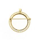 Image 3 of Golden ten guilder coin edge pendant/brooch