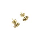 Image 10 of Antique/vintage gold flower stud earrings | Filigree technique