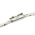 Image 8 of White gold necklace with pearl and diamond; 0.20 ct. | 49.5 cm