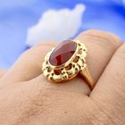Image 4 of Gold ring with carnelian