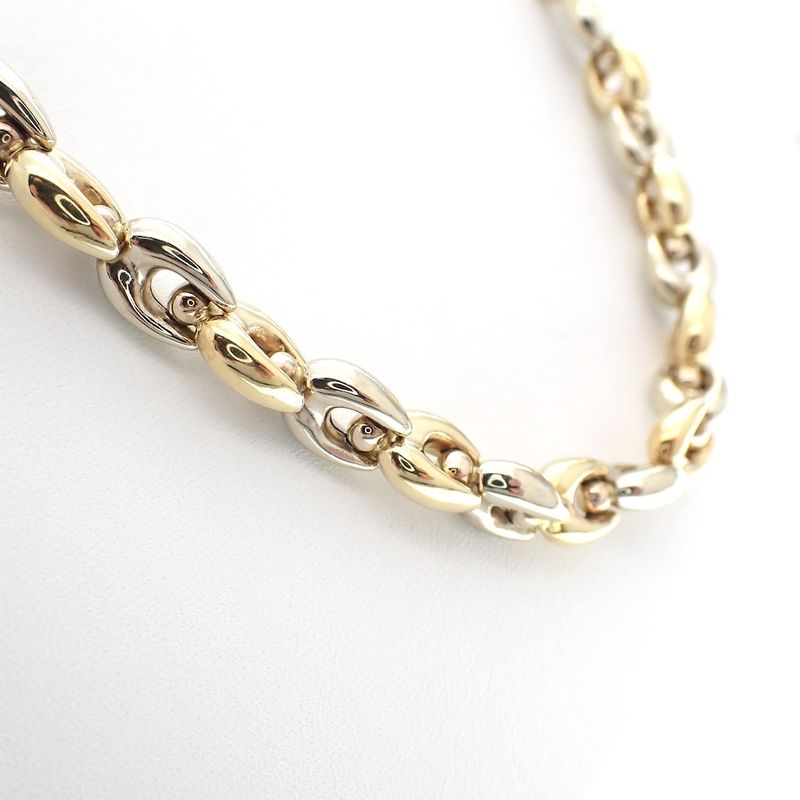 Image 5 of 18K Two-tone gold link necklace | 45 cm