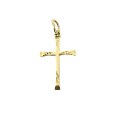 Image 1 of Gold pendant of a cross